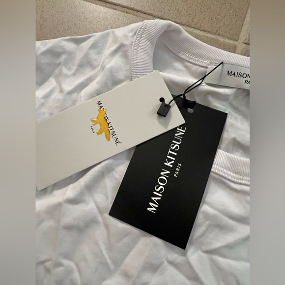 Maison Kitsuné - LINE FRIENDS Logo-Appliquéd Cotton T-shirt size xs - Picture 4 of 6